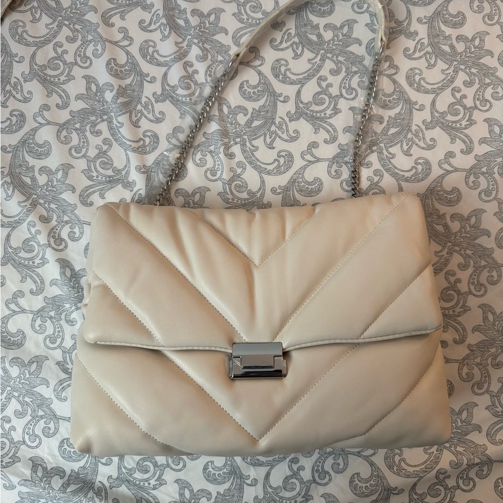 ZARA Quilted Shoulder Bag w/ Chain Strap